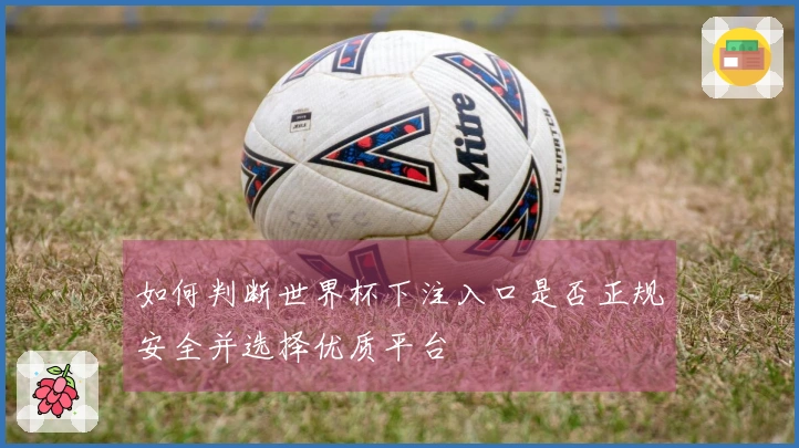 如何判断世界杯下注入口是否正规安全并选择优质平台